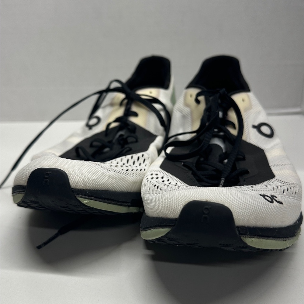 On Clouds Running Sneakers Shoes Lace Up Athletic Sneaker White Green Men's 12.5 - Picture 5 of 9